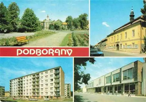 AK / Ansichtskarte 73966229 Podborany_CZ Namesti MeNV Nova vystavba Obchodni dum Rubin