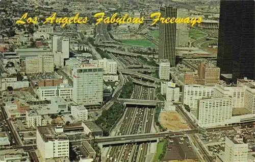 AK / Ansichtskarte 73966394 LOS_ANGELES_California_USA Fabulous Freeways Downtown aerial view