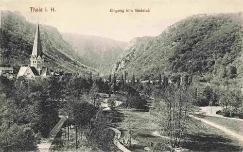 AK / Ansichtskarte 73966499 Thale_Harz Eingang ins Bodetal