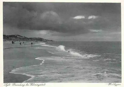 AK / Ansichtskarte 73966887 WENNINGSTEDT_Sylt Strand Brandung