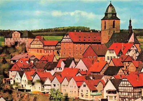 AK / Ansichtskarte 73967059 Naumburg__Saale Ortsansicht mit Kirche