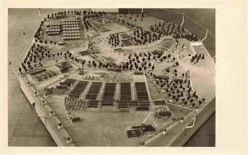 AK / Ansichtskarte 73967589 Buchenwald_Weimar Modell Lager Kasernen und Ind Bauten ausserhalb der Wachtuerme
