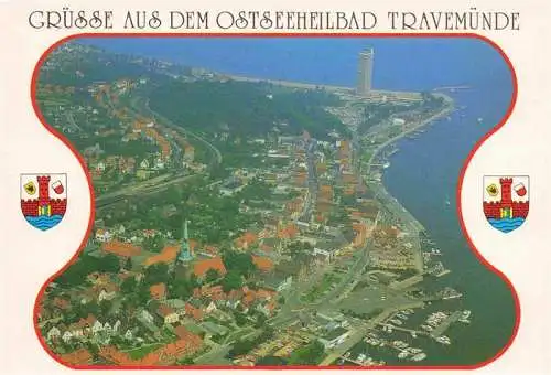 AK / Ansichtskarte 73967614 Travemuende_Ostseebad Fliegeraufnahme