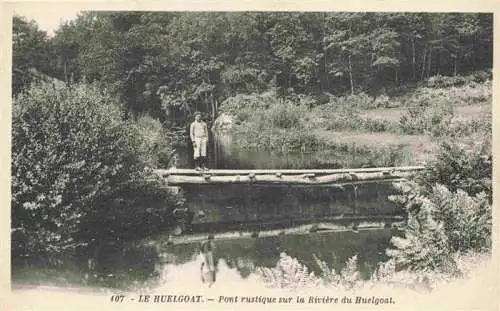 AK / Ansichtskarte  Le_Huelgoat_29_Finistere Pont rustique sur la Rivière du Huelgoat