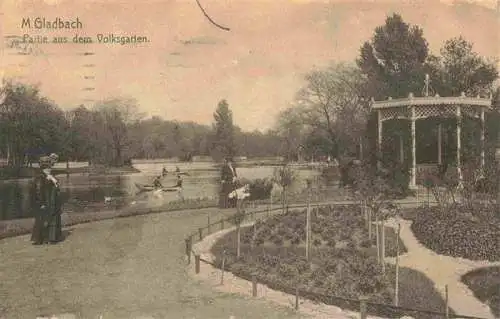 AK / Ansichtskarte 73968552 Moenchengladbach Partie aus dem Volksgarten Feldpost