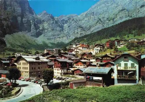 AK / Ansichtskarte  Leukerbad_Loueche-les-Bains_VS Ortsansicht mit Blick gegen Gemmipass