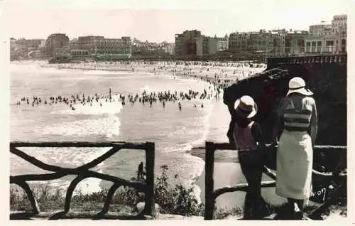 AK / Ansichtskarte  BIARRITZ_64_Pyrenees_Atlantiques La grande plage