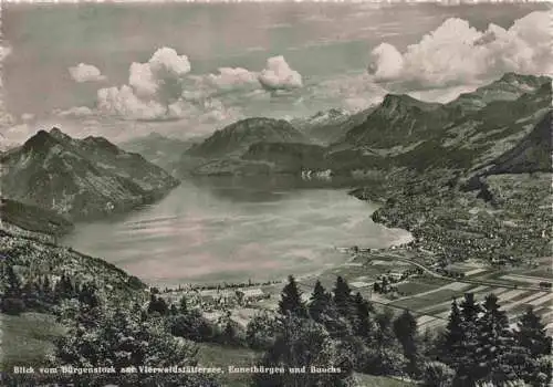 AK / Ansichtskarte  Buergenstock_Vierwaldstaettersee_NW mit Ennetbuergen und Buochs