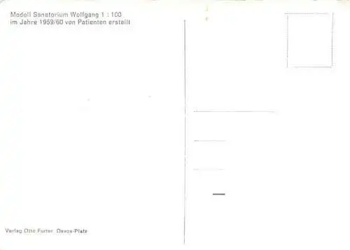 AK / Ansichtskarte  Wolfgang_Davos_GR Model Sanatorium Wolfgang