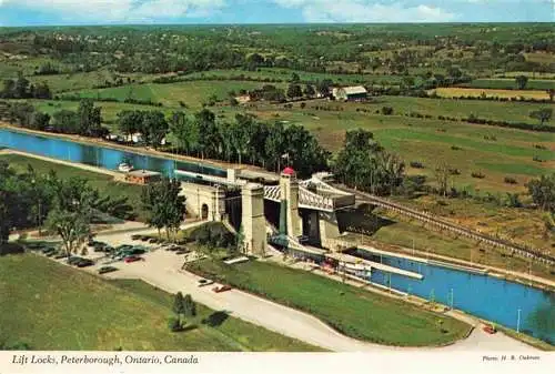 AK / Ansichtskarte 73969411 Peterborough_Ontario_Canada World's highest lift locks Trent Canal Kawarthe Lakes Vacation Wonderland aerial view