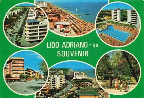 AK / Ansichtskarte 73969852 Lido_Adriano Kuestenpanorama Hotel Swimming Pool Kinderspielplatz