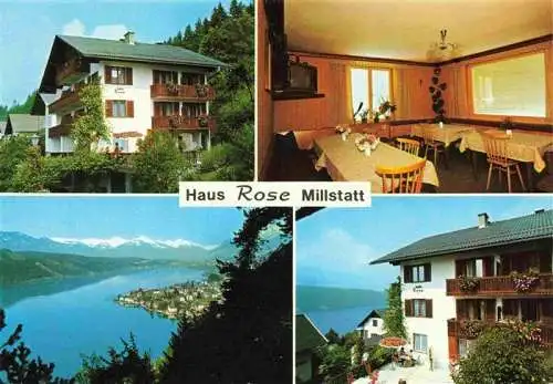 AK / Ansichtskarte 73970272 Millstatt_Millstaettersee_Kaernten_AT Haus Rose Gastraum Terrasse