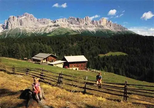 AK / Ansichtskarte 73970399 Welschnofen_Suedtirol_IT Hagner Alm mit Blick zum Rosengarten Dolomiten