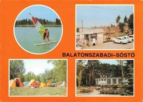 AK / Ansichtskarte 73970530 Balatonszabadi_HU Sosto Campingplatz am Plattensee Windsurfen