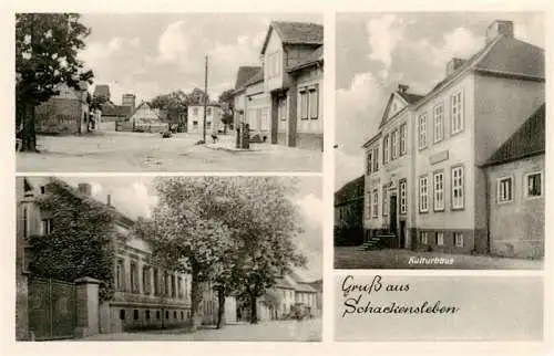 AK / Ansichtskarte 73970578 Schackensleben_Sachsen-Anhalt Ortszentrum Kulturhaus