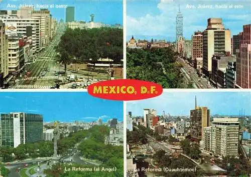AK / Ansichtskarte 73970700 Mexico__City_D.F._Mexico Ave Juarez hacia el oeste La Reforma Ave Juarez hacia el este