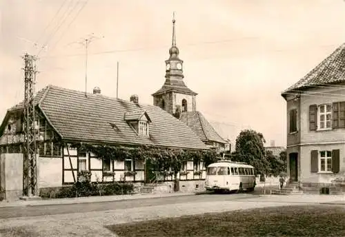 AK / Ansichtskarte 73970861 Meisdorf_Falkenstein_Harz Hauptstrasse Kirche