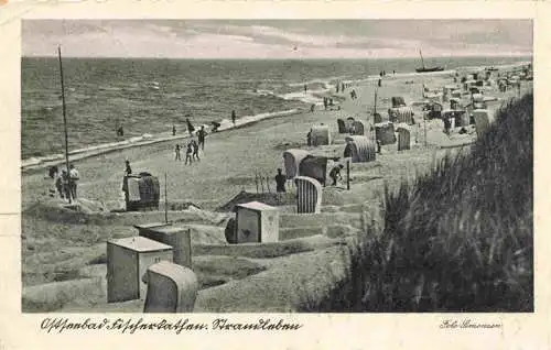 AK / Ansichtskarte 73971263 FISCHERKATHEN_Ostseebad_Pogorzelica_PL Strandleben