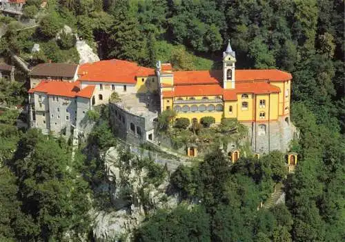 AK / Ansichtskarte  Orselina_TI Santuario Madonna del Sasso Fliegeraufnahme