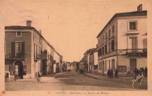 AK / Ansichtskarte  Langon_33_Gironde Route de Bazas