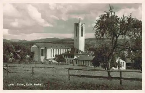 AK / Ansichtskarte  Flawil_SG Katholische Kirche