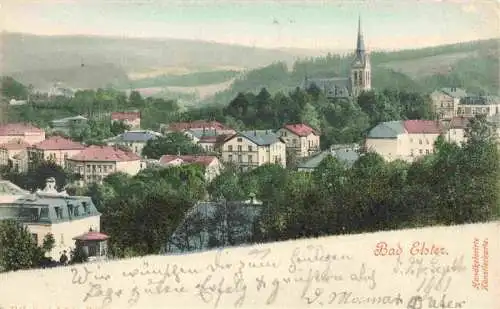 AK / Ansichtskarte 73971788 Bad_Elster_Vogtland_Sachsen Ansicht mit Kirche