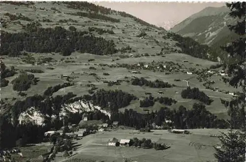 AK / Ansichtskarte  Strahlegg_Amden_SG Panorama mit Luzein im Praettigau