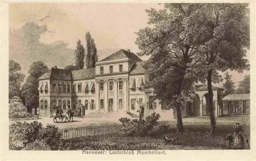 AK / Ansichtskarte 73972330 HANNOVER Lustschloss Montbrillant Kuenstlerkarte