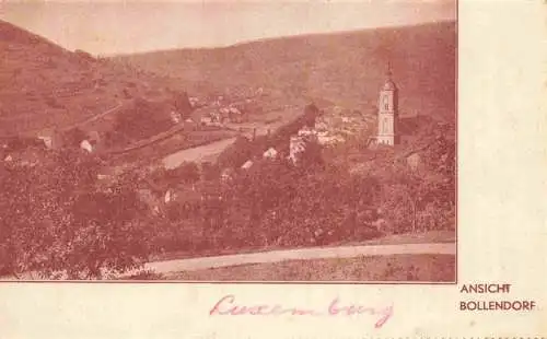 AK / Ansichtskarte 73972543 Bollendorf_Pont_Luxembourg Panorama Grand Hôtel de la gare Werbung