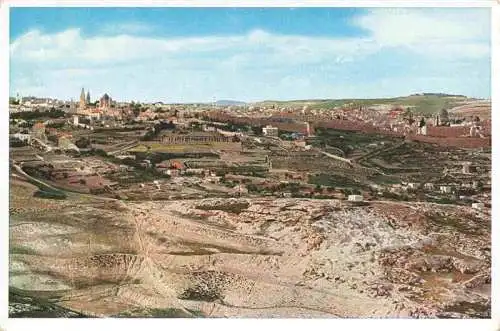 AK / Ansichtskarte 73972674 Jerusalem__Yerushalayim_Israel Panorama from the south aerial view