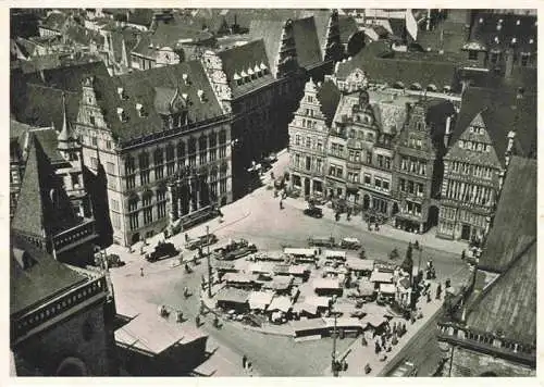 AK / Ansichtskarte 73972799 BREMEN Blick vom Dom auf den Rathausplatz