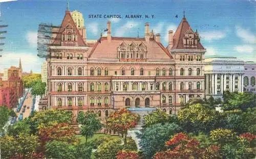 AK / Ansichtskarte 73972895 Albany_New_York_USA State Capitol Illustration