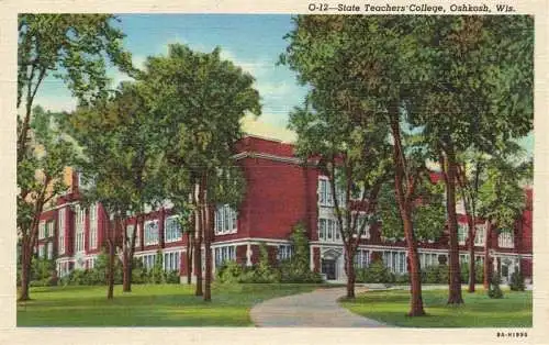 AK / Ansichtskarte 73972902 Oshkosh_Wisconsin_USA State Teachers' College Illustration