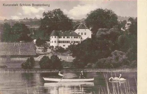 AK / Ansichtskarte  Brestenberg_Schloss_Hallwilersee_AG Seepartie mit Schloss