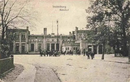 AK / Ansichtskarte 73973107 INSTERBURG_Tschernjachowsk_Kaliningrad_RU Bahnhof Feldpost