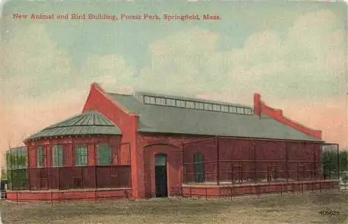 AK / Ansichtskarte 73973353 Springfield_Massachusetts_USA New Animal and Bird Building Forest Park