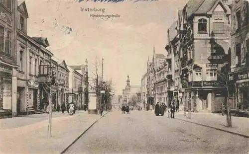 AK / Ansichtskarte 73973914 INSTERBURG_Tschernjachowsk_Kaliningrad_RU Hindenburgstrasse Feldpost Pruefstempel