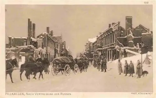 AK / Ansichtskarte 73973924 Pillkallen_Ostpreussen_Dobrowolsk_Kaliningrad_RU nach Vertreibung der Russen Serie Der Krieg 1914/16 in Postkarten