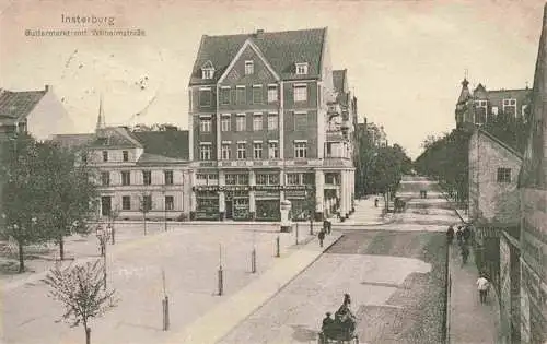 AK / Ansichtskarte 73973927 INSTERBURG_Tschernjachowsk_Kaliningrad_RU Buttermarkt mit Wilhelmstrasse Feldpost