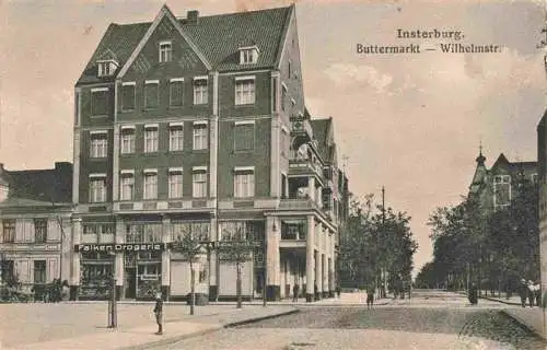 AK / Ansichtskarte 73973949 INSTERBURG_Tschernjachowsk_Kaliningrad_RU Buttermarkt mit Wilhelmstrasse Feldpost