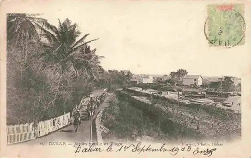 AK / Ansichtskarte 73974132 DAKAR_Senegal Jardin public et la plage