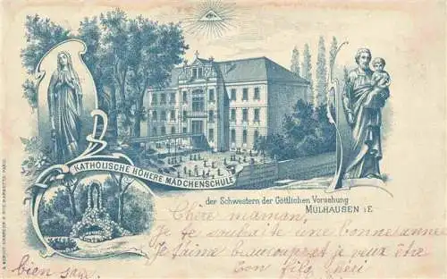 AK / Ansichtskarte  Muelhausen_Elsass Katholische Hoehere Maedchenschule Litho