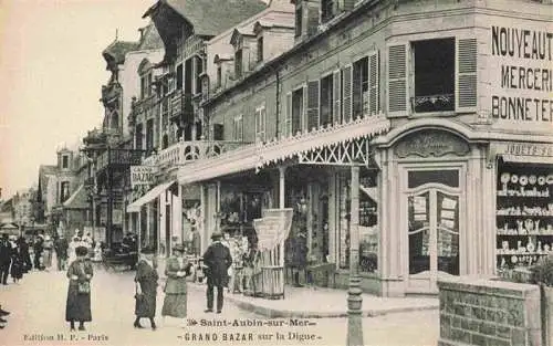 AK / Ansichtskarte  Saint-Aubin-sur-Mer_Calvados Grand Bazar sur la Digue