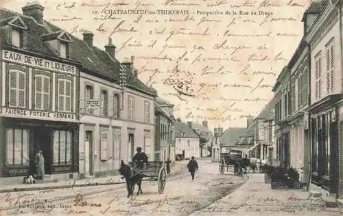 AK / Ansichtskarte  Chateauneuf-en-Thimerais_Chateauneuf-en-Thymerais_28_Eure-et-Loir Perspective de la Rue de Dreux