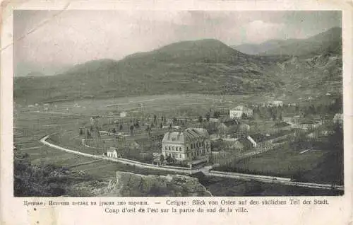 AK / Ansichtskarte 73974757 Cetigne_Cetinje_Montenegro Panorama Blick von Osten auf den suedlichen Teil der Stadt