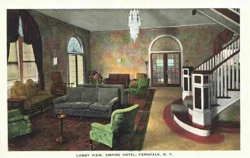 AK / Ansichtskarte 73974834 Ferndale_New_York_USA Lobby View Empire Hotel