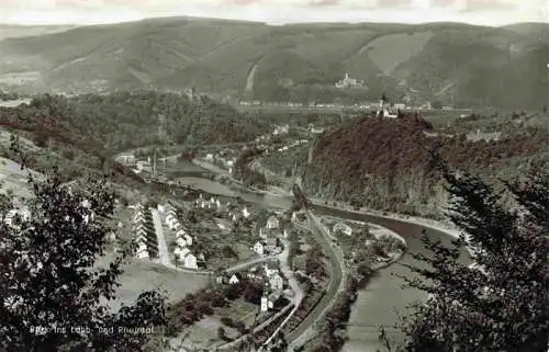 AK / Ansichtskarte 73975248 Niederlahnstein_Lahnstein Panorama Blick ins Lahn- und Rheintal auf Burg Lahneck Schloss Stolzenfels Allerheiligen-Kapelle