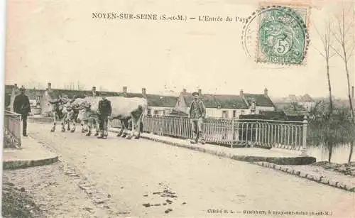 AK / Ansichtskarte  Noyen-sur-Seine_77_Seine-et-Marne L'Entrée du Pays