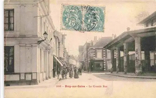 AK / Ansichtskarte  Bray-sur-Seine_77_Seine-et-Marne La Grande Rue