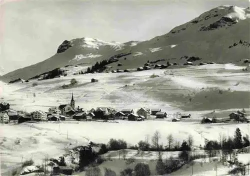 AK / Ansichtskarte  Meierhof_Obersaxen_GR und Miraniga Winterpanorama